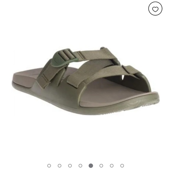 CHACO | Men's Green Slip-On Casual Sandals, Fossil - Picture 9 of 10